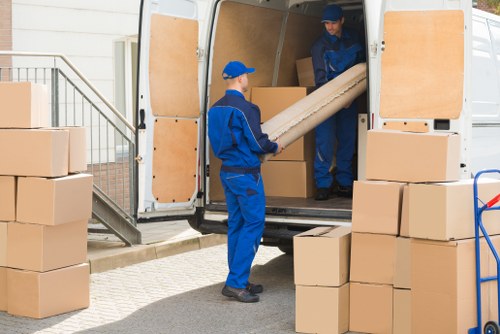 Man and van vehicle ready for a local move in Plumstead