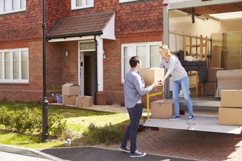 Student moving boxes prepared for removals in Plumstead