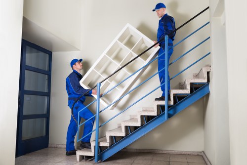 Local movers handling household items for a short notice removal