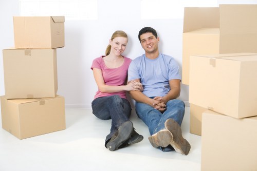 Removal van ready for a local move in Plumstead