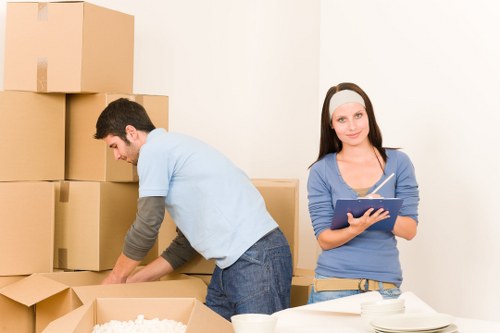 Packing supplies prepared for a Plumstead house relocation