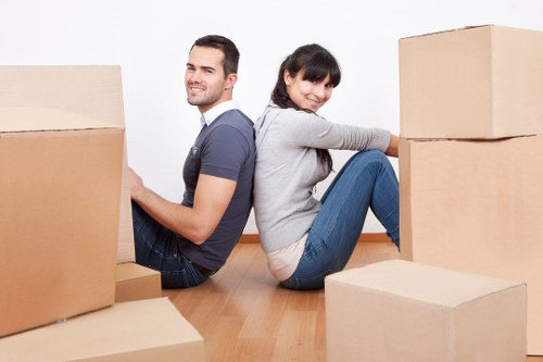 Commercial relocation logistics in Plumstead with moving vehicles