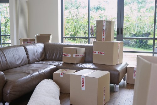Professional van service preparing boxes for a move in Plumstead