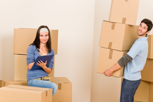 Local packing team handling fragile belongings for a move in Plumstead